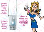 Clear Hanging Light Up Penis Bachelorette Party Flashing Shot Glass